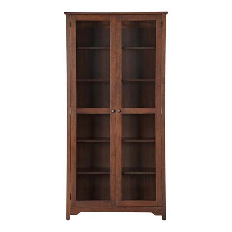 Home Decorators Collection Bradstone 72 In Walnut Brown Wood Bookcase