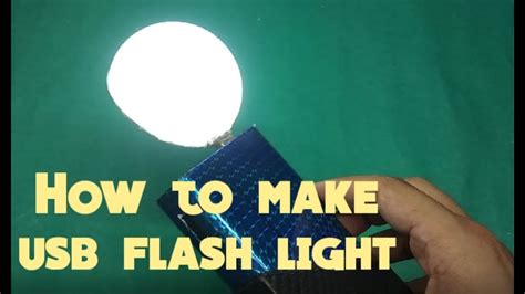 How To Make Usb Led Flash Light Youtube