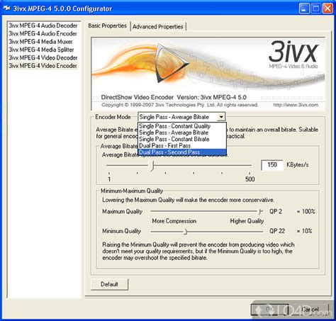 3ivx D4 For Windows Screenshots