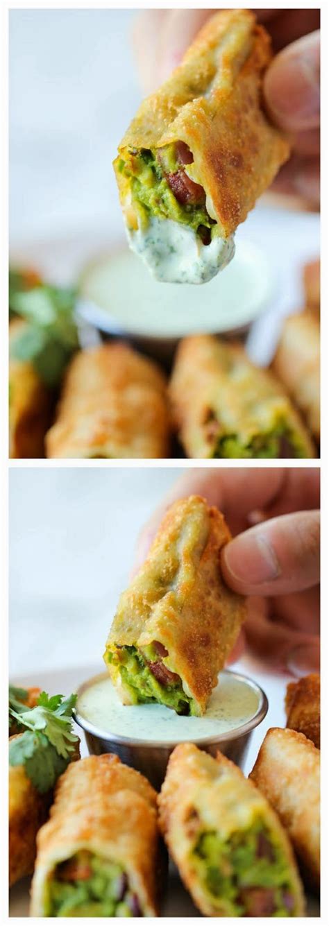 First of all, the name of the dish already sounds amazing by combining 2 foods i love: Cheesecake Factory Avocado Egg Rolls | Food drink