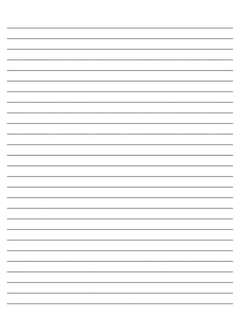 Blank Lined Paper Template Business