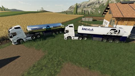 Fs19 Milk Transport Semi Trailer V 1000 Trailers Mod Für Farming
