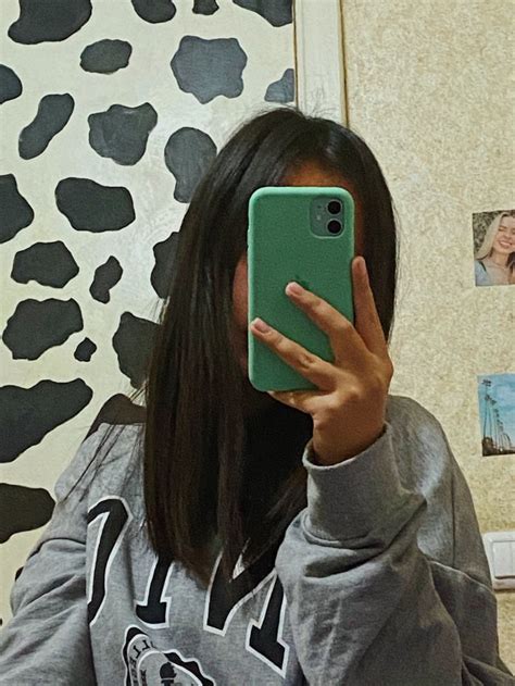Iphone Green Mirror Selfie Girl Girl Hiding Face Selfie Ideas Instagram
