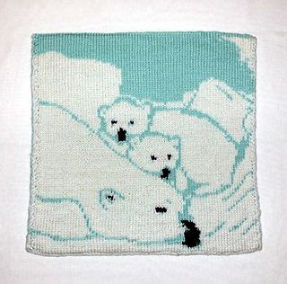Knitting for home polar bear toy knitting pattern free. Polar Bear Baby Blanket (Double Knit) pattern by Lina Wolf ...