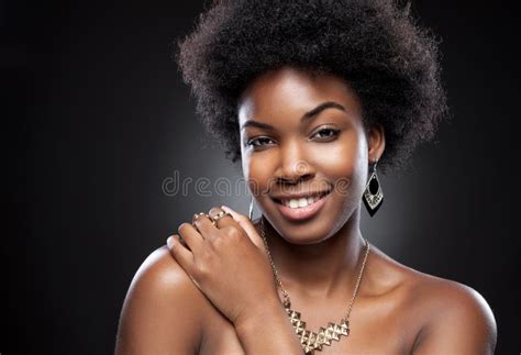 Excited Beautiful Young Woman Looking Up Stock Photo Image Of