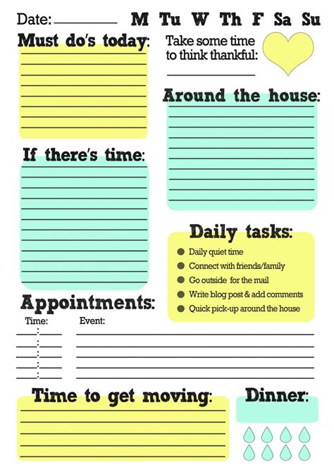 Free Printable To Do List Worksheets
