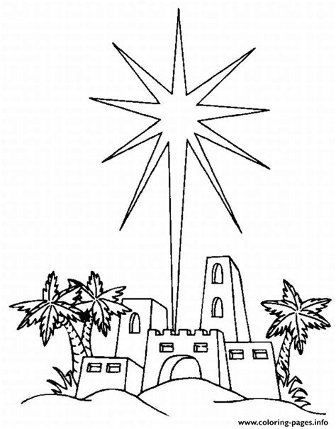 Star Over Bethlehem Coloring Pages Printable