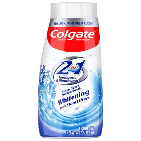 Colgate 2 In 1 Toothpaste And Whitening Mouthwash Mint 46 Oz Squeeze