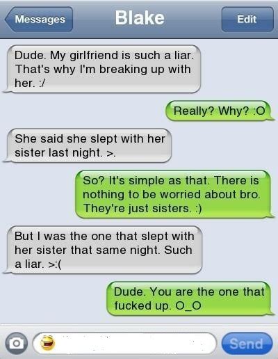 i slept with my gf s sister ~ funny pictures comics troll epic fail text fail meme