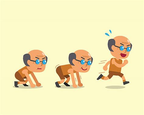 Best Old Man Running Illustrations Royalty Free Vector Graphics And Clip