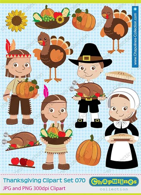 thanksgiving clipart pilgrims clipart native americans etsy