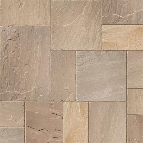 Raj Blend Indian Sandstone Paving 22mm Calibrated And Tumbled Only £23