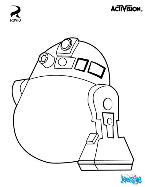 Coloriages r2d2  angry birds star wars  fr.hellokids.com