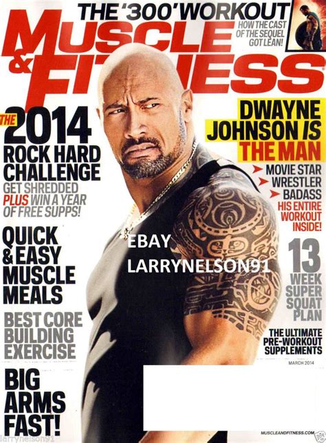 Muscle Fitness Magazine March Dwayne Johnson The Rock Wwe Get