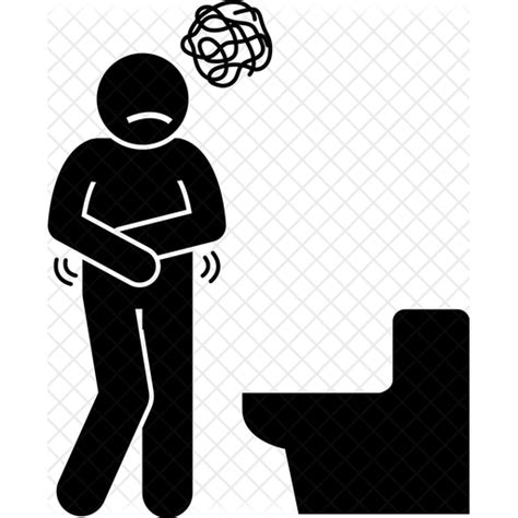 Constipation Icon Download In Glyph Style