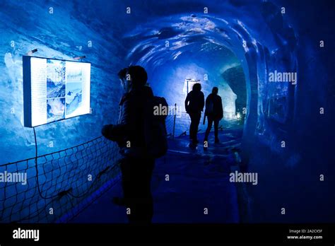 Ice Cave Grotte De Glace Mer De Glace Chamonix Mont Blanc Haute