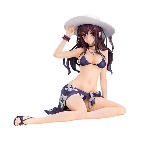 24cm Anime Cute Figure Kasumigaoka Utaha The Cultivating Way Sexy Swimsuit Sitting Model Dolls