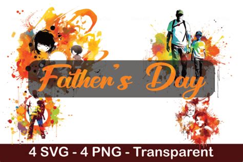 Fathers Day Watercolor Vector Set Graphic By Evoke City · Creative Fabrica