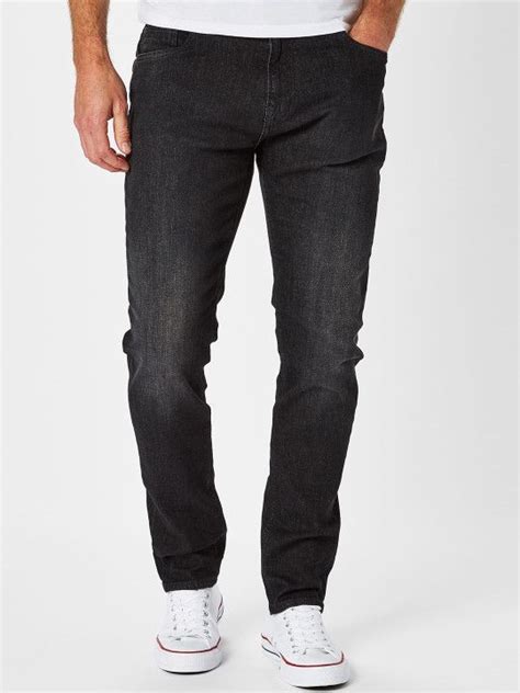 Next Men Black Slim Fit Mid Rise Clean Look Stretchable Jeans 1710