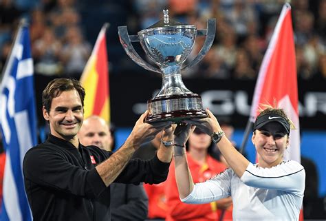 A few matches have been continued to the second day after downpour made play be deferred on monday. Roger Federer & Belinda Bencic Win 2019 Hopman Cup for ...