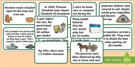 The Second World War Facts Flashcards Ks2 Teacher Made