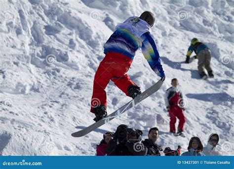 Snowboarder In Action Editorial Photo Image Of Athlete 13427301