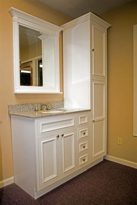 In these free woodworking plans, walk through building a bathroom vanity cabinet, complete with a deep drawer and storage compartment under the sink. The 25+ best Linen cabinet in bathroom ideas on Pinterest