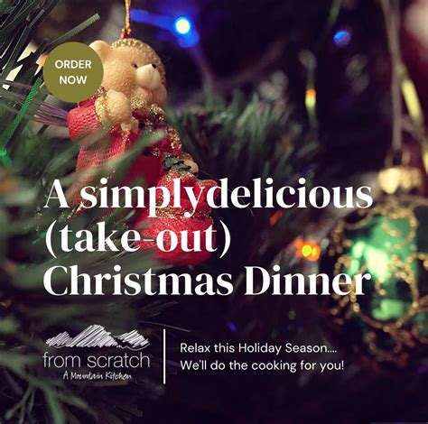 When we lived in san diego we liked to take full advantage of our free options, so that we could save and check out their monthly calendars to see upcoming live musical performances too. A Simply Delicious (Take Out) Christmas Dinner - From Scratch Foods