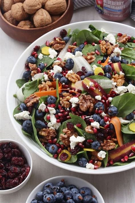 Blueberries Walnuts And Feta Cheese Come Together To Make One Magical