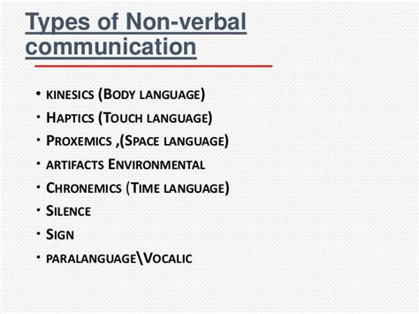 What Are The 10 Types Of Nonverbal Communication Coverletterpedia