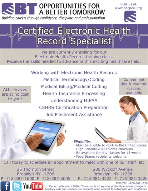15 week certified electronic health records program electronic health records training
