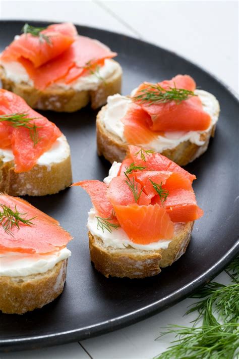Spoon the scrambled eggs onto the toasted croissants, drape the slices of smoked salmon on top and serve immediately. Appetizers for Every Night of Hanukkah — And Then Some ...