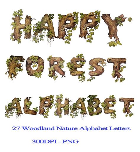Nature Alphabet Lowercase Downloadable Pdf Document Etsy Nature