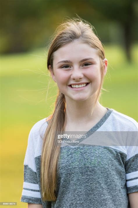 Portrait Of Beautiful Tween Girl High Res Stock Photo Getty Images