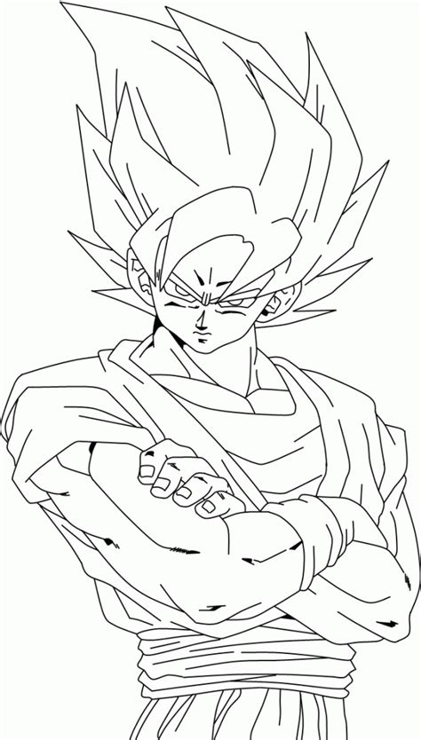 Get your children busy with these dragon ball image to color below. Goku Super Saiyan Coloring Pages - Coloring Home
