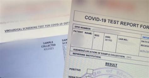 Warnings Issued After Fake Covid 19 Test Certificates With Negative