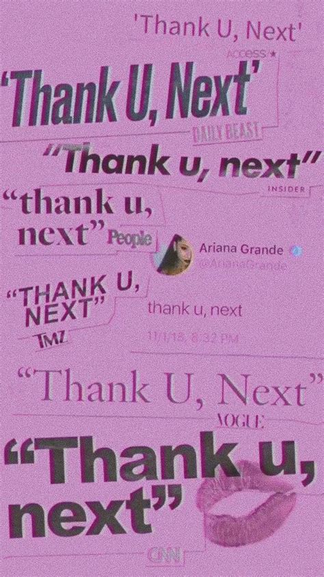 Thank you, next thank you, next thank you, next i'm so fucking. Thank U, Next Ariana Grande Wallpapers - Wallpaper Cave
