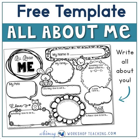Free All About Me Editable Template Printable Templates