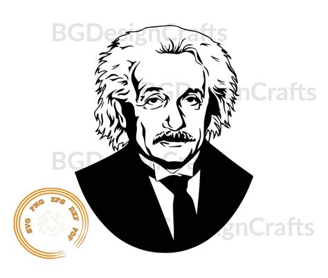 Albert Einstein Svg Einstein Svg Einstein Clipart Einstein
