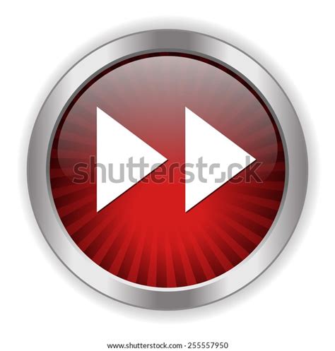 Fast Forward Button Stock Vector Royalty Free 255557950 Shutterstock
