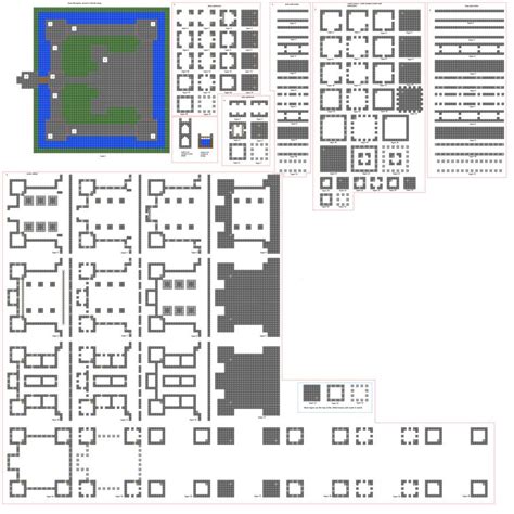 40 stacks of material for an 10 block high, one floor castle. Minecraft Floorplans Mid Sized Castle By Falcon01 ...