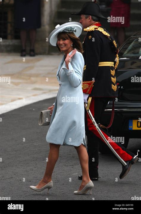 Carole Middleton Arrives At Westminster Abbey Ahead Of The Wedding