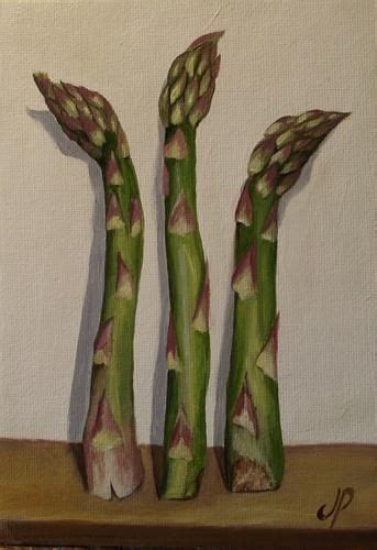 Daily Paintworks Asparagus Original Fine Art For Sale Jane