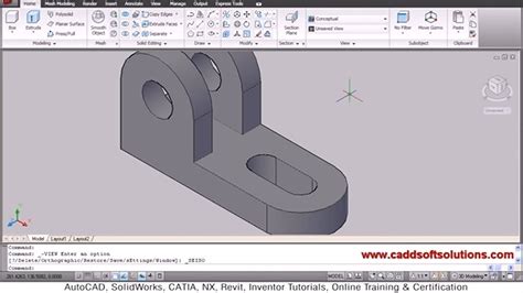 Autocad 3d Drawing Modeling Tutorial For Beginners