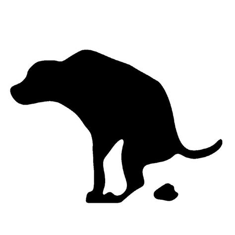 Silhouette Of A Dog That Poop Free Image Download
