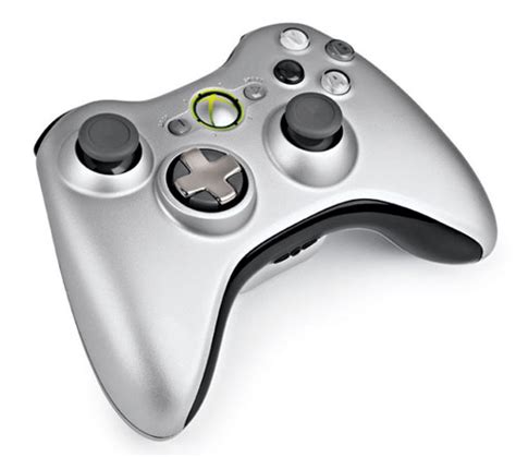 Manette Sans Fil Silver Pour Xbox 360 Microsoft Kit Play And Charge