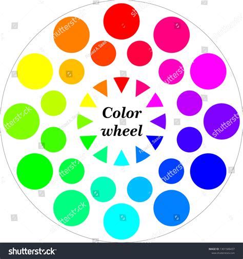 Rgb Color Wheel Stock Vector Royalty Free 1301588437 Shutterstock