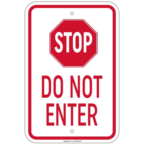 Your email address will not be published. Stop Do Not Enter 8"x12" aluminum Signs Retail Store | eBay