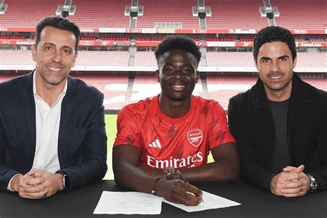 Bukayo Saka Signs New Long Term Arsenal Deal After Superb Season