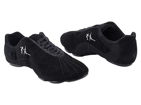 Dance Sneakers Black Suede Carolina Shag Shoes